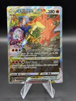 2022 Pokemon TCG Charizard VSTAR SWSH262 Full Art Black Star Promo Holo Card - Image 1