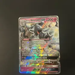 Alolan Ninetales GX Ultra Rare Lost Thunder 132/214 English Pokemon Card - Image 1