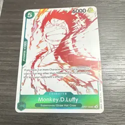 One Piece Card Game - Monkey.D.Luffy (3rd Anniversary Promo) OP07-033 - NM Foil - Image 1