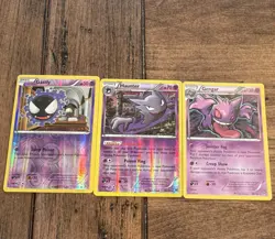 Pokemon TCG Fossil Holo 3-Card Lot EN 1999 Gastly Haunter Gengar 33/62 - Image 1