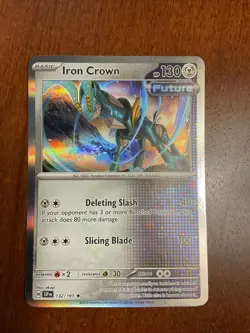 Iron Crown 132/191 Surging Sparks Holo Rare Pokemon TCG Card - Image 1