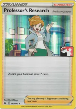 Professor's Research (Juniper) 060/072 Prize Pack Series Cards Pokemon Holo NM - Image 1