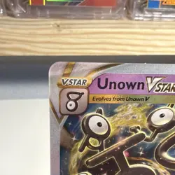 Unown VSTAR 066/195 Silver Tempest Ultra Rare Holo Pokemon Card - Image 3