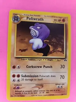Poliwrath Neo Pokemon Card WOTC NM - Image 2