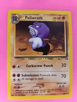 Poliwrath Neo Pokemon Card WOTC NM - Image 3