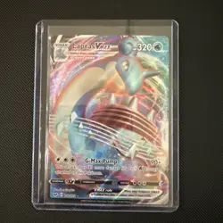 Pokemon TCG Lapras VMAX Holo Ultra Rare Card Sword & Shield Base Set 050/202 - Image 1