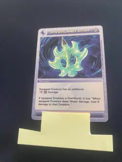 Chaotic Card Riverland Star Dawn of Perim Premium Foil Super Rare Battlegear - Image 3