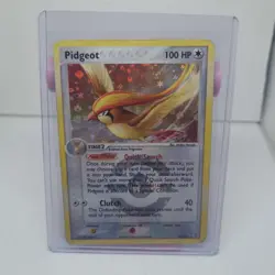 2004 Vintage Pokemon TCG Pidgeot 10/112 Reverse Holo Rare Fire Red Leaf Green MP - Image 1
