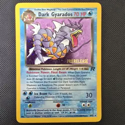Dark Gyrados Prerelease Stamp Holo 8/82 Rare Pokemon TCG - Image 1