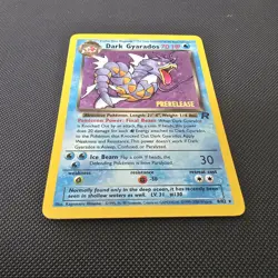 Dark Gyrados Prerelease Stamp Holo 8/82 Rare Pokemon TCG - Image 2