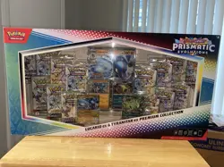 Pokemon Prismatic Evolutions Lucario ex & Tyranitar ex Premium Collection Box. - Image 1