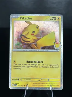 Pikachu Pokemon Day 2026 051/162 30th Anniversary Promo Pokemon TCG - Image 1