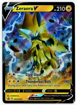 Pokemon - Zeraora V SWSH263 Black Star Promo NM - Image 1
