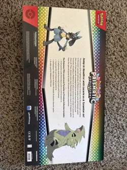 Pokemon Prismatic Evolution Lucario Ex Tyranitar Ex Premium Collection New - Image 3