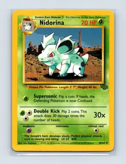 Nidorina 40/64 Uncommon Jungle Pokemon Unlimited Lightly Played - Image 1