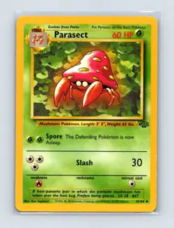 Parasect 41/64 Uncommon Jungle Pokemon Unlimited Lightly Played - Image 1