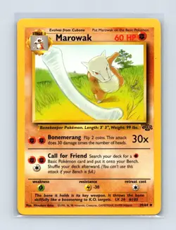 Marowak 39/64 Uncommon Jungle Pokemon Unlimited Lightly Played - Image 1