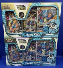 Pokemon TCG Lucario VSTAR Premium Collection Box X2 Fusion Strike 820650851247 - Image 1