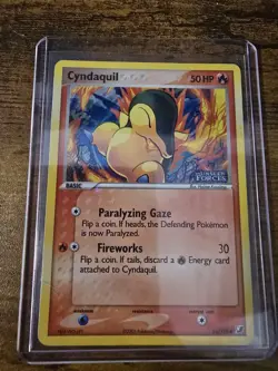 Pokemon TCG Cyndaquil EX Unseen Forces 54/115 Holo Stamped - Image 1