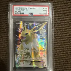 PSA 9 Mint Jolteon EX #28a Full Art PROMO 2017 Pokemon Mega Powers Collection - Image 3