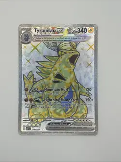 Pokemon TCG - Tyranitar ex - 211/197 Obsidian Flames - Secret Rare Full Art - Image 1
