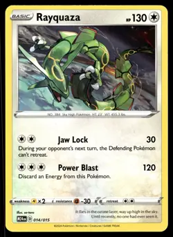 RAYQUAZA - 014/015 Promo McDonald's Promos 2024 Pokemon NM - Image 1