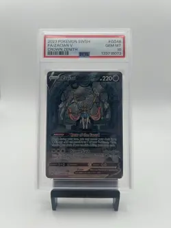 The Pokemon Company 2023 Crown Zenith Galarian Gallery Zacian V FA Holo PSA 10 - Image 1