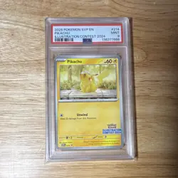 Pikachu Illustration Contest 2024 SV Promo 214 English 2025 PSA 9 Graded - Image 1