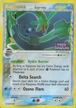 Rayquaza (Delta Species) 16/110 Holon Phantoms Reverse Holo Rare Pokemon - Image 1