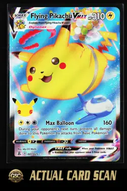 Flying Pikachu VMAX #007/025 Pokemon TCG Celebrations Ultra Rare,Holo - Image 1
