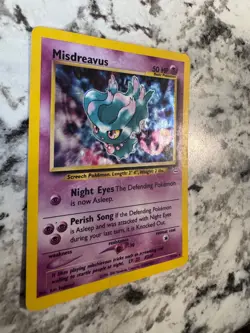 Vintage Misdreavus 11/64 Neo Revelation Holo Rare MP pokemon card 2000 - Image 2