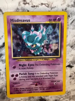 Vintage Misdreavus 11/64 Neo Revelation Holo Rare MP pokemon card 2000 - Image 5
