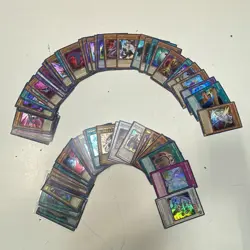 Yu-Gi-Oh Card Lot Mixed Rare Holographic 100 Cards 1993-2024 See Photos - Image 1
