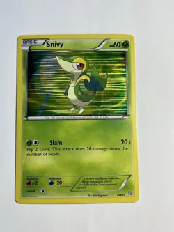 Snivy BW01 Holo Promo 2011 Black & White Black Star Promo Pokemon Card LP - Image 1
