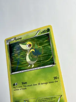 Snivy BW01 Holo Promo 2011 Black & White Black Star Promo Pokemon Card LP - Image 2
