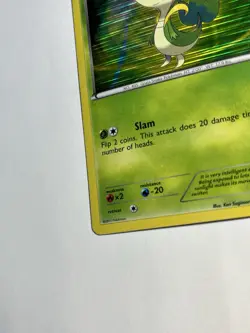 Snivy BW01 Holo Promo 2011 Black & White Black Star Promo Pokemon Card LP - Image 4
