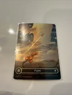 MTG Plains Borderless Edge of Eternities Galaxy Foil Card EOE0367 - Image 1