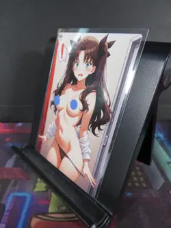 Rin Tohsaka Fate:stay night Custom Art Card NM Anime Waifu Collectible - Image 2