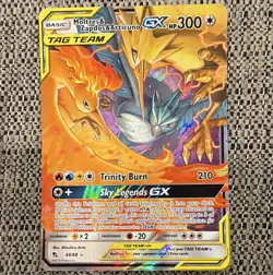 Pokemon TCG Moltres & Zapdos & Articuno GX 44/68 Hidden Fates EN Holo Ultra Rare - Image 1