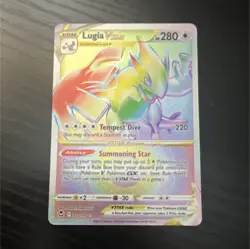 Lugia VSTAR Secret Rare Full Art Holo 202/195 Silver Tempest 280HP Pokemon TCG - Image 1