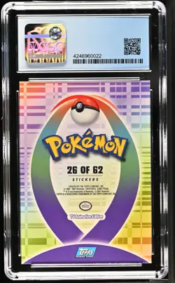 2001 Pokemon TV Edition Johto Series 1 Sticker #181 Ampharos CGC 9 POP 1 No High - Image 2