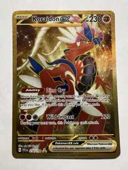 Pokemon Koraidon ex 254/198 Hyper Rare Holo Full Art Scarlet & Violet Set - Image 1
