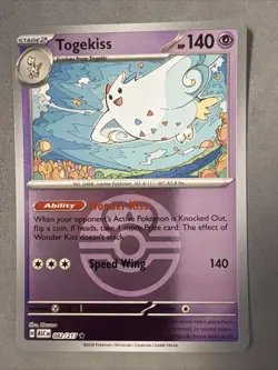 Pokemon TCG * Togekiss 82/217 Love Ball Rare REVERSE HOLO * ME Ascended Heroes - Image 1