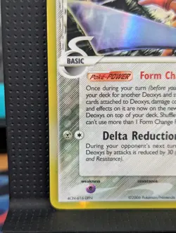 DEOXYS REVERSE HOLO STAMP DELTA SPECIES 4/110 EX HOLON PHANTOMS POKEMON ENG VLP - Image 5