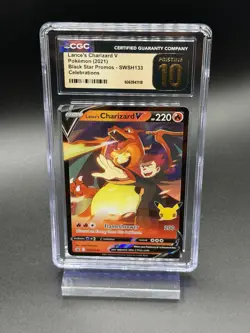 Lance's Charizard V SWSH133 - Pokemon Celebrations CGC 10 Pristine - Image 1