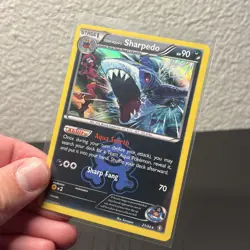 Team Aqua's Sharpedo 21/34 Holo Rare Double Crisis Pokemon Reverse Holo LP - Image 3