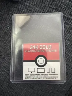 Pokemon Articuno Candy Stickers Korean Striking 24k Gold Plating Sticker NM - Image 2