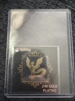 Pokemon Articuno Candy Stickers Korean Striking 24k Gold Plating Sticker NM - Image 3