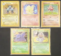 Pokemon TCG • 5x Vintage Holo Lot • Base Set / BS2, T. Rocket, Fossil • HP/DMG - Image 2