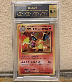 Pokemon Japanese 20th Anniversary 1st Edition Charizard PCG 9.5 - Image 1
